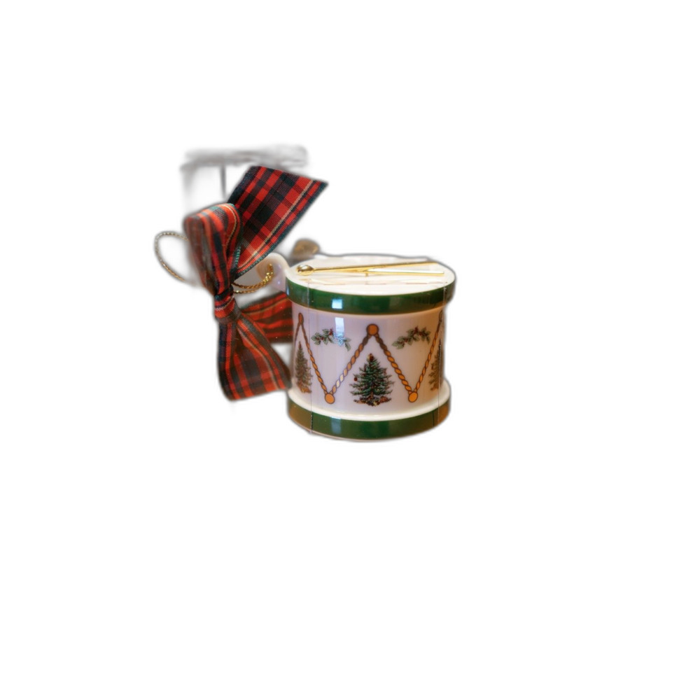 Spode Christmas Tree Drum Ceramic Christmas Ornament NEW